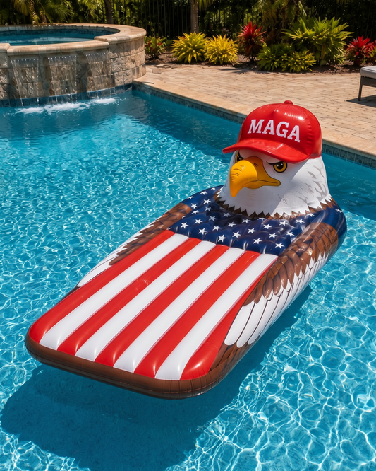 Freedom Eagle American flag pool float